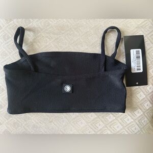 Five The Label Black Ribbed Dance Top